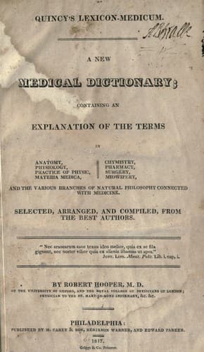 Tapa de Lexicon medicum