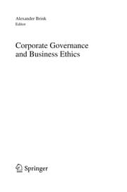 Tapa de Corporate Governance and Business Ethics