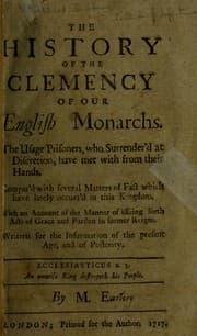 Tapa de The history of the clemency of our English monarchs ...