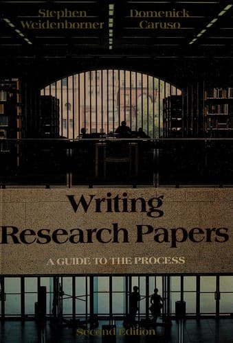 Tapa de Writing research papers