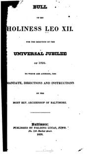 Tapa de Extensio Universalis Jubilaei in urbe celebrati anno Domini millesimo octingentesimo vigesimo quinto ad universum Catholicum orbem