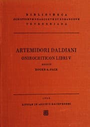 Tapa de Onirocriticon libri v.