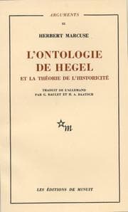 Tapa de L'Ontologie de Hegel