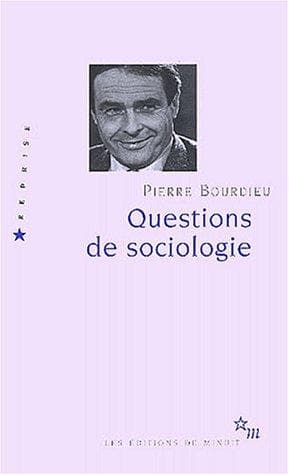 Tapa de Questions de sociologie