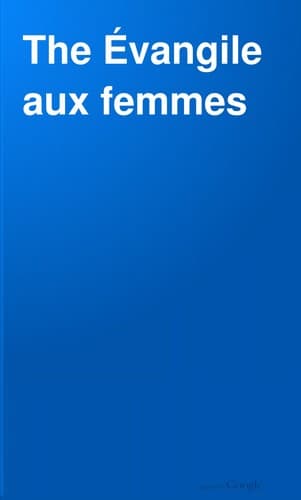 Tapa de The Evangile aux femmes