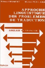 Tapa de Approche linguistique des problèmes de traduction anglais--français