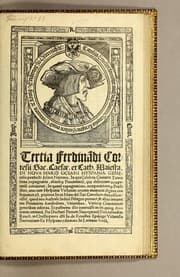Tapa de Tertia Ferdina[n]di Cortesii Sac. Caesar. et Cath. Maiesta. in nova maris oceani Hyspania generalis præfecti p[rae]clara narratio