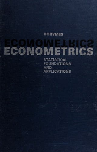 Tapa de Econometrics: statistical foundations and applications