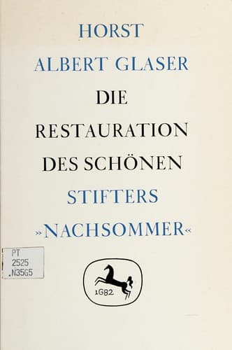 Tapa de Die Restauration des Schönen