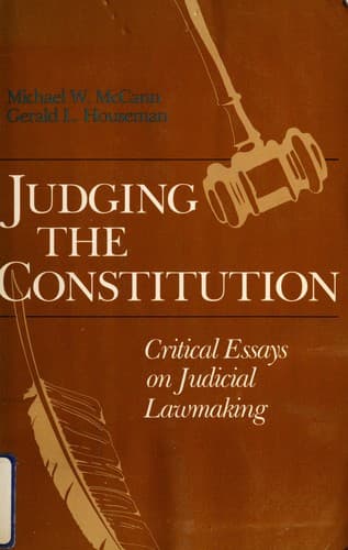 Tapa de Judging the Constitution