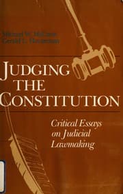 Tapa de Judging the Constitution