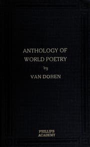 Tapa de An anthology of world poetry