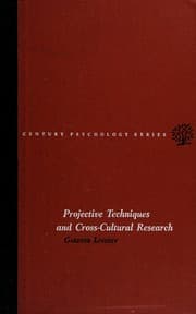 Tapa de Projective techniques and cross-cultural research
