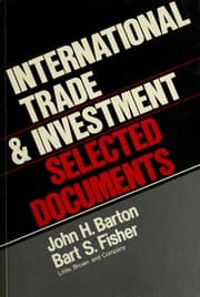 Tapa de International trade and investment