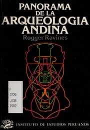 Tapa de Panorama de la arqueología andina