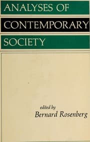 Tapa de Analyses of contemporary society
