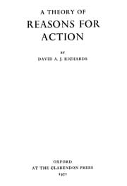 Tapa de A theory of reasons for action. --