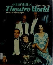 Tapa de THEATRE WORLD 1984-1985 VOL 41 (Theatre World)