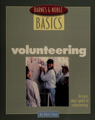 Tapa de Volunteering (Barnes & Noble Basics)