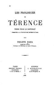 Tapa de Les prologues de Térence