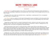 Tapa de How things are