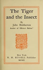 Tapa de The Tiger and the Insect