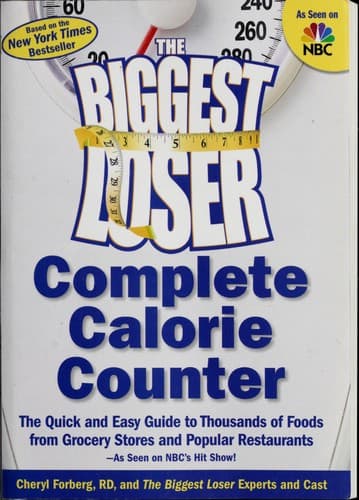 Tapa de The Biggest loser complete calorie counter