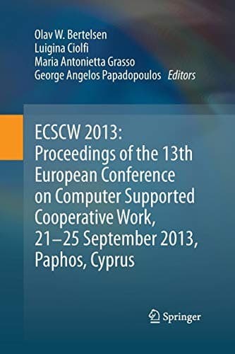 Tapa de ECSCW 2013
