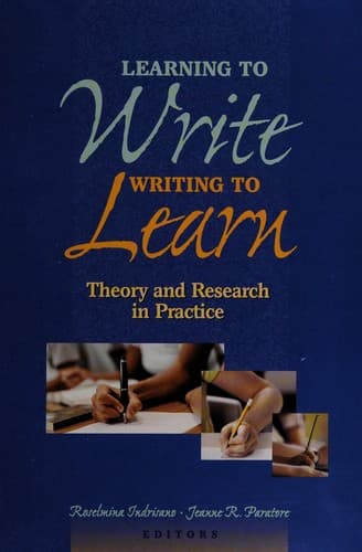 Tapa de Learning to write, writing to learn