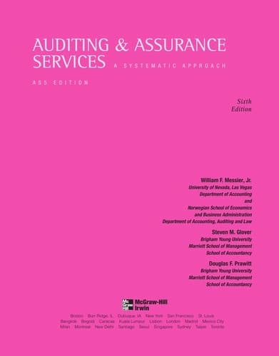 Tapa de Auditing & assurance services