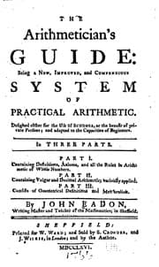 Tapa de The Arithmetician's Guide: Being a New, Improved, and Compendious System of Practical Arithmetic ..