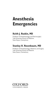 Tapa de Anesthesia emergencies