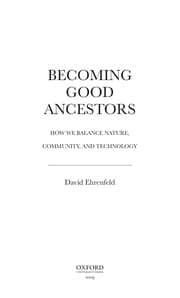 Tapa de Becoming good ancestors