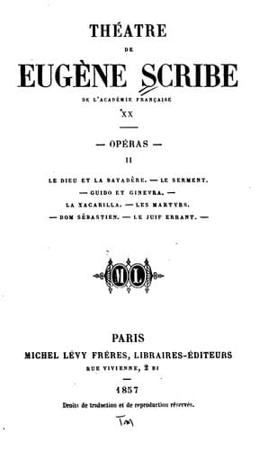 Tapa de Théâtre