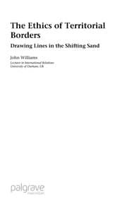 Tapa de ETHICS OF TERRITORIAL BORDERS: DRAWING LINES IN THE SHIFTING SAND