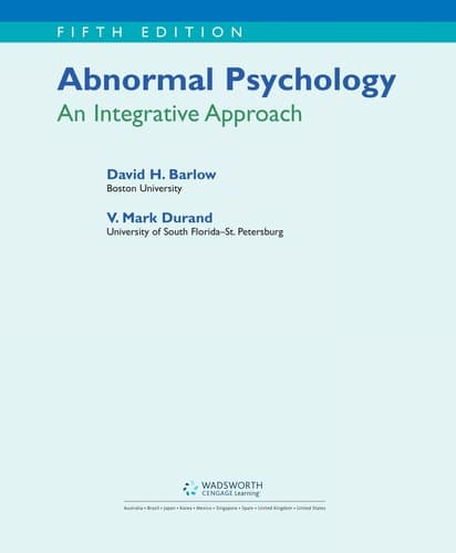 Tapa de Abnormal psychology