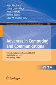 Tapa de Advances in Computing and Communications