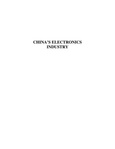 Tapa de China's electronics industry