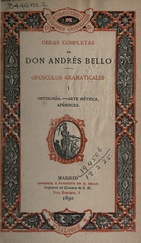 Tapa de Opúsculos gramaticales
