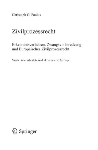 Tapa de Zivilprozessrecht