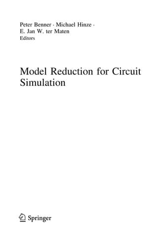 Tapa de Model Reduction for Circuit Simulation