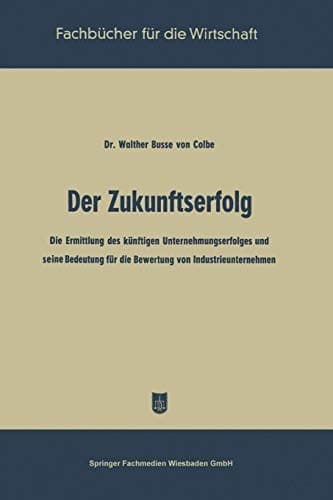Tapa de Der Zukunftserfolg