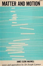 Tapa de Matter and motion