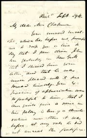 Tapa de [Letter to] My dear Mrs. Chapman