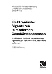 Tapa de Elektronische Signaturen in modernen Gescha ftsprozessen