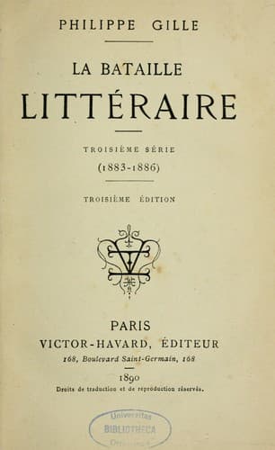 Tapa de La bataille littéraire