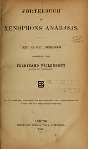Tapa de Wörterbuch zu Xenophons Anabasis