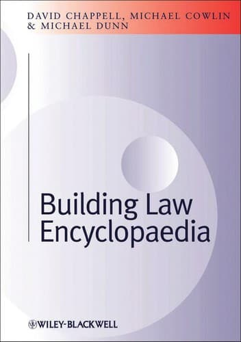 Tapa de Building law encyclopaedia