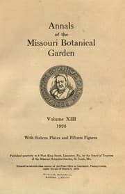 Tapa de Annals of the Missouri Botanical Garden