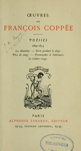 Tapa de Poésies [1864-1905]